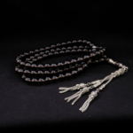 Orijinal Obsidyen Doğal Taş 99 Metal Tesbih (8mm) - Görsel 5