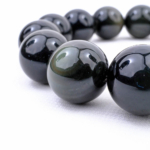 Orijinal Rainbow Obsidyen Doğal Taş Bileklik (14mm) - Görsel 3