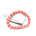 5A Kalite Rodokrozit (Rodokrosit) Doğal Taş Bileklik (9-10mm) - Görsel 3