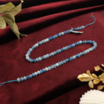 toptan doğal taş dizi akuamarin 6mm rondel kesim profesyonel dizim için doğal taş
