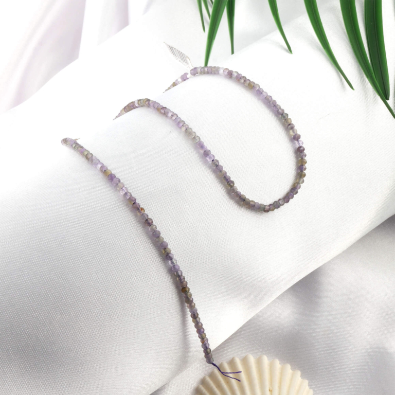 toptan doğal taş dizi ametist 2x3mm rondel kesim profesyonel dizim için doğal taş