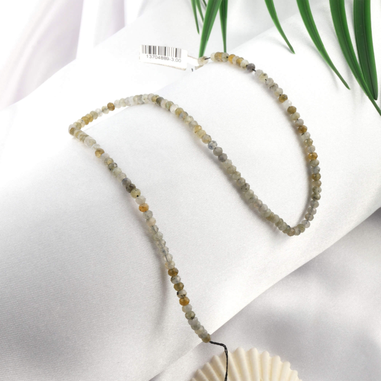 toptan doğal taş dizi labradorit 3mm rondel kesim profesyonel dizim için doğal taş