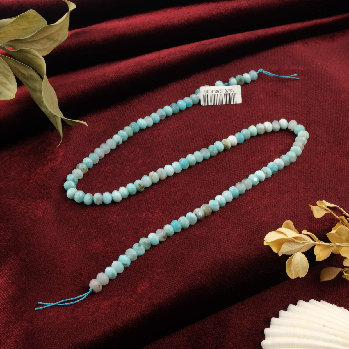 toptan doğal taş dizi larimar 6mm rondel kesim profesyonel dizim için doğal taş