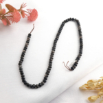 toptan doğal taş dizi obsidyen 6mm rondel kesim profesyonel dizim için doğal taş