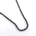 toptan doğal taş dizi obsidyen 6mm rondel kesim profesyonel dizim için doğal taş