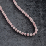 toptan doğal taş dizi pembe kuvars 6x8mm rondel kesim profesyonel dizim için doğal taş