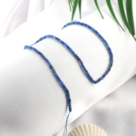toptan doğal taş dizi lapis lazuli 3x2mm rondel kesim profesyonel dizim için doğal taş