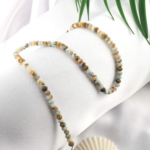 toptan doğal taş dizi larimar 6mm rondel kesim profesyonel dizim için doğal taş