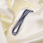 Orijinal Safir Doğal Taş Bayan Kolye (2mm)