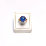 Tanzanit Kristali Gümüş Bayan Yüzük (6.2ct) - Görsel 2
