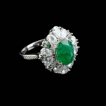 Orijinal Uluslararası Sertifikalı Zambiya Zümrüt Gümüş Bayan Yüzük (2.10ct) - Görsel 7