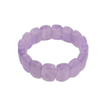 Bracelet de taille ovale rolex en pierre naturelle d'améthyste de qualité spéciale d'une grande clarté dans des tons violet clair et lavande.