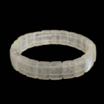 Bracciale taglio rolex in pietra naturale di luna originale qualità 5A+ con sorprendenti riflessi blu.