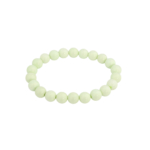 Bracelet flexible en pierre naturelle fait de perles rondes et lisses de turquoise citron de 8-9mm.