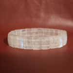 Pulsera de corte rolex de piedra natural de luna original de calidad 5A+ con llamativos reflejos azules.