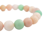 Orijinal Krizopras ve Pembe Opal Doğal Taş Bileklik (8-9mm) - Görsel 6