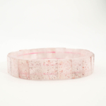 Bracciale di design ornato con elementi taglio rolex di gemma super seven originale.