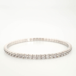 Bracciale tennis da donna in argento 925 con brillanti cristalli Swarovski originali.