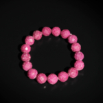 Pulsera de diseño de lujo adornada con cuentas de 12-13mm de gema de rubí natural original calidad 5A+ tallado facetado.