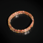 Pulsera de diseño elegante adornada con cuentas de gema de cuarzo rutilado dorado natural original calidad 5A+ corte rolex.