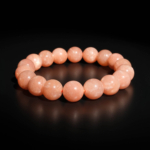 Pulsera de diseño adornada con cuentas de 11-12mm de gema de piedra de sol natural original calidad 4A+.