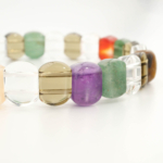 Pulsera de diseño elegante 7 chakras adornada con cuentas de gemas naturales originales corte rolex.