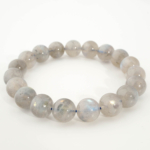 Pulsera de diseño de lujo adornada con cuentas de 11-12mm de gema de labradorita natural original calidad 5A+.
