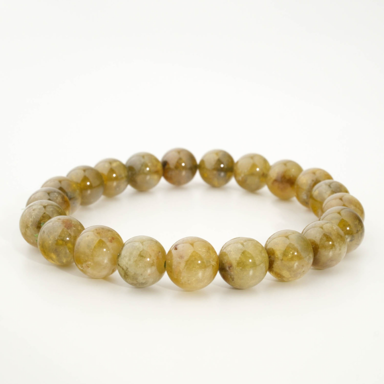 Pulsera de diseño adornada con cuentas de 9-10mm de gema de peridoto natural original calidad 6A+.