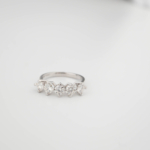 Sertifikalı Orijinal Moissanite (Mozanite) Taşlı 925 Ayar Gümüş Tasarım Yüzük - Görsel 4