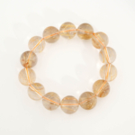 Luxus-Design-VIP-Armband aus originalen 16,01-16,03mm 10A+ rutiliertem Rauchquarz-Natursteinen mit internationalem Zertifikat.