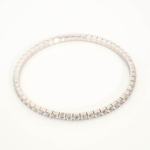 A stunning 925 sterling silver tennis bracelet adorned with sparkling clear original Swarovski crystals.