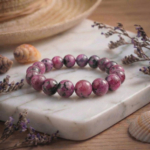 6A Kalite Ruby Zoisit (Yakutlu Anyolit) Doğal Taş Bileklik (12-13mm)