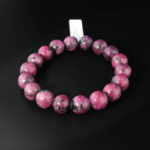 6A Kalite Ruby Zoisit (Yakutlu Anyolit) Doğal Taş Bileklik (12-13mm) - Görsel 5