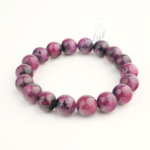 6A Kalite Ruby Zoisit (Yakutlu Anyolit) Doğal Taş Bileklik (12-13mm) - Görsel 4