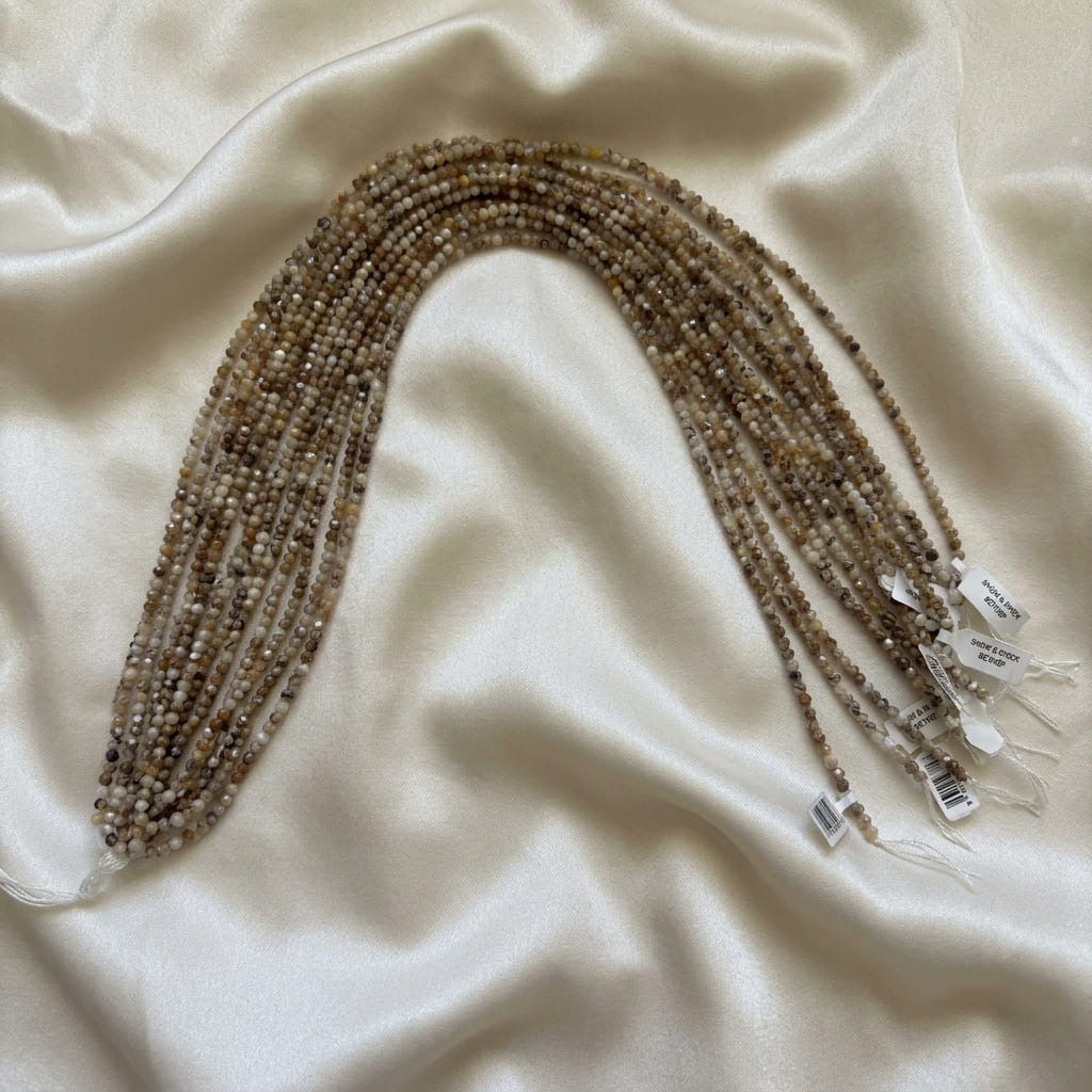 3 mm esmer sedef dizi boncuk