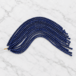 Takı tasarımı için 8 mm Lapis Lazuli doğal taş boncuk