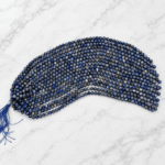 Takı tasarımı için 8 mm Lapis Lazuli doğal taş boncuk dizi