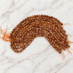 Takı tasarımı için 14 mm Sitrin doğal taş dizi boncuk