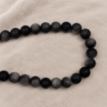 10MM MAT SİLVER OBSİDYEN, görsel 2