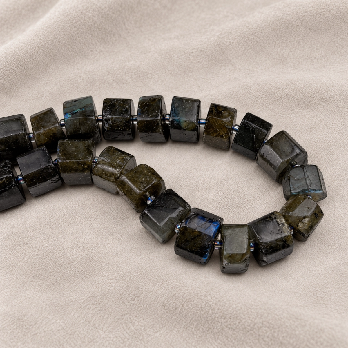 12X10MM SİLİNDİR LABRADORİT, görsel 2
