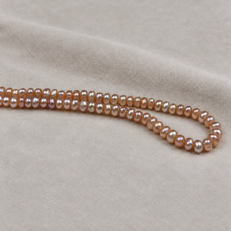 4-5MM İNCİ RONDEL PEMBE, görsel 2