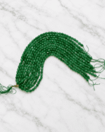 Takı tasarımı için 8x10 mm tamburlu Ceyt Jade doğal taş boncuk