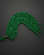 Yeşil tonlu 8x10 mm tamburlu Ceyt Jade doğal taş boncuk dizi